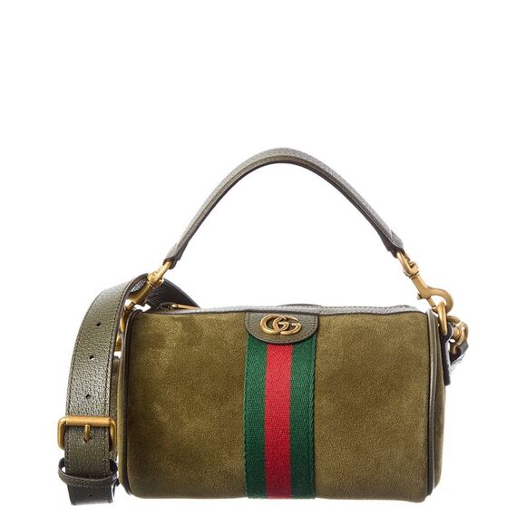 Gucci Handbags - Gucci Ophidia Mini Suede Shoulder Bag, Green